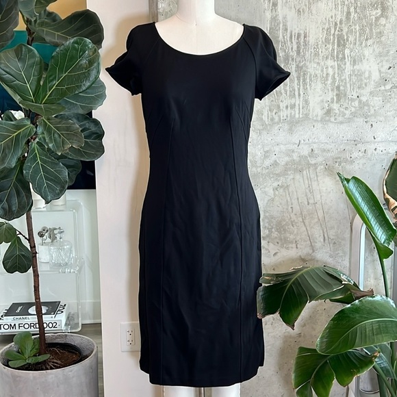 Armani Collezioni Knit Midi Dress Black - Picture 1 of 9